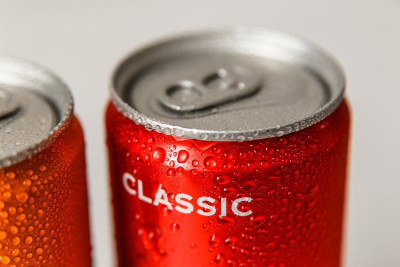 Cold beverages and drinks selection