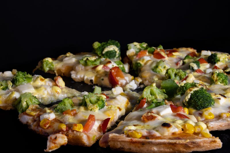 Supreme Detroit pizza with assorted toppings